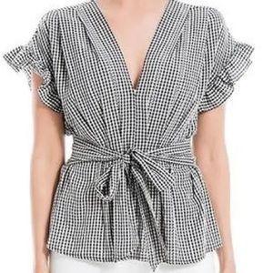 Max Studio NWT Ladies Size Large Black/White Top